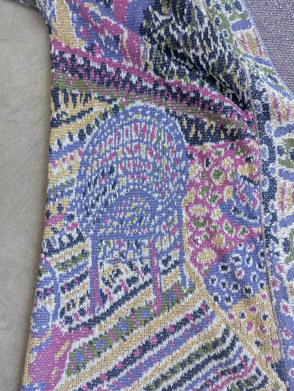 Amazing Vintage Missoni Open Cardigan Floral Figurative 44 - Picture 7 of 16
